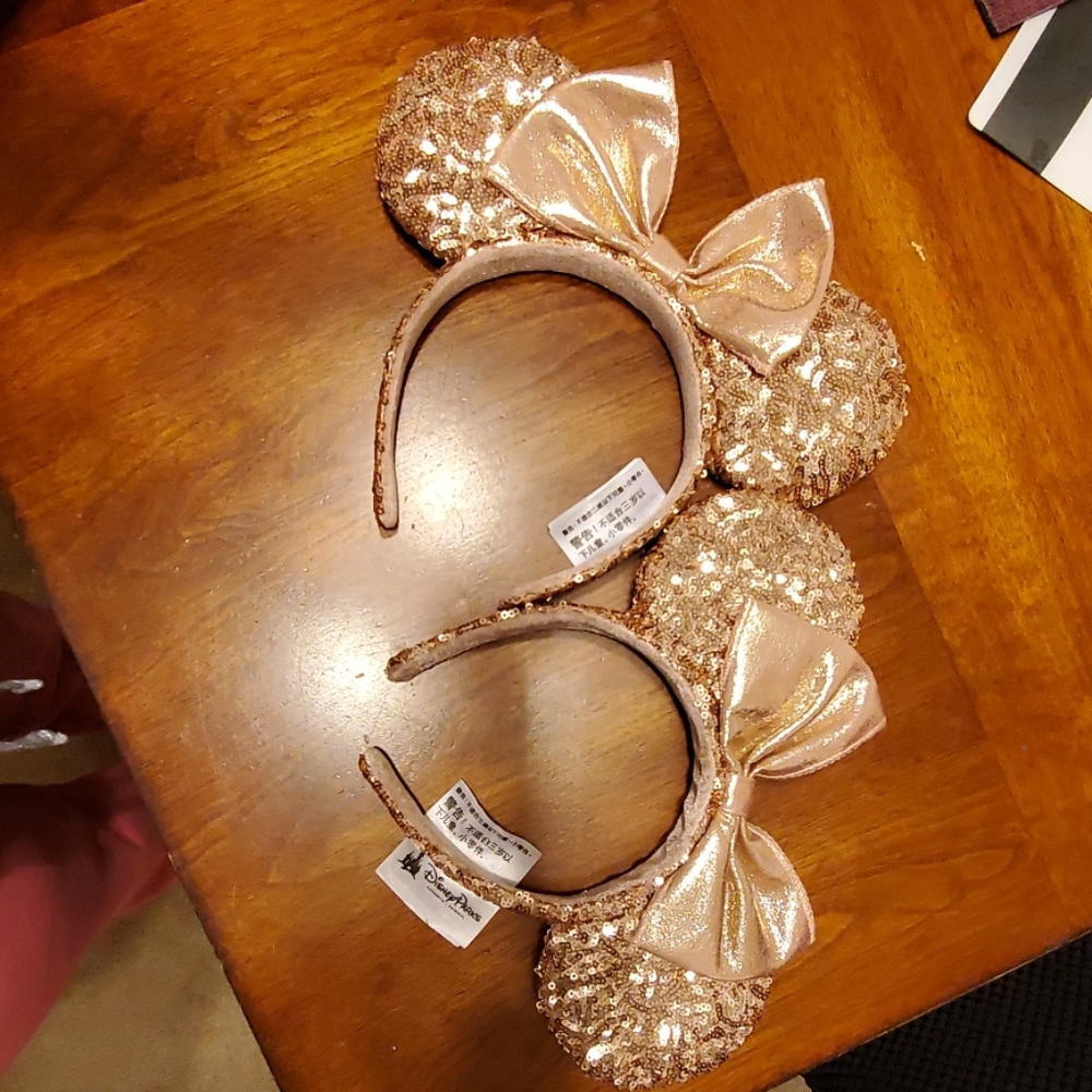 Mommy and me rose gold Disney ears